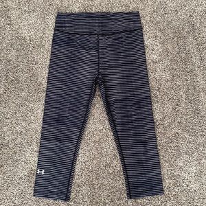Under Armour Heat Gear Compression black and grey leggings- women’s small